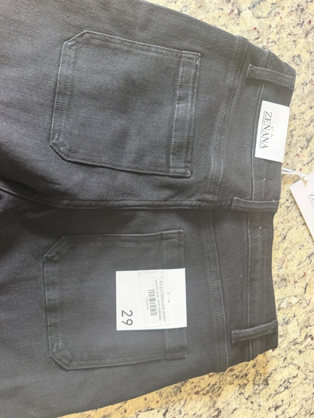 Black Wide Leg Jeans - Picture 3 of 4